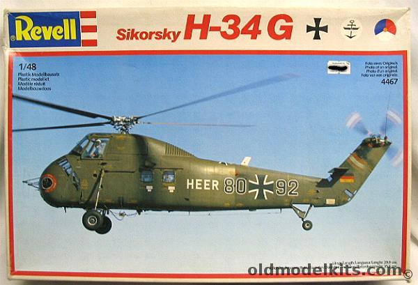 Revell 1/48 Sikorsky H-34G With Cutting Edge Detail Set - Luftwaffe or Dutch, 4467 plastic model kit